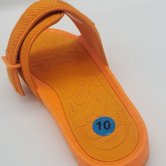 Orange Adidas HU Slides with Adjustable Straps - Size 10 main image 9